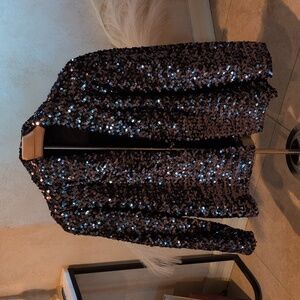 Sequin Black Jacket